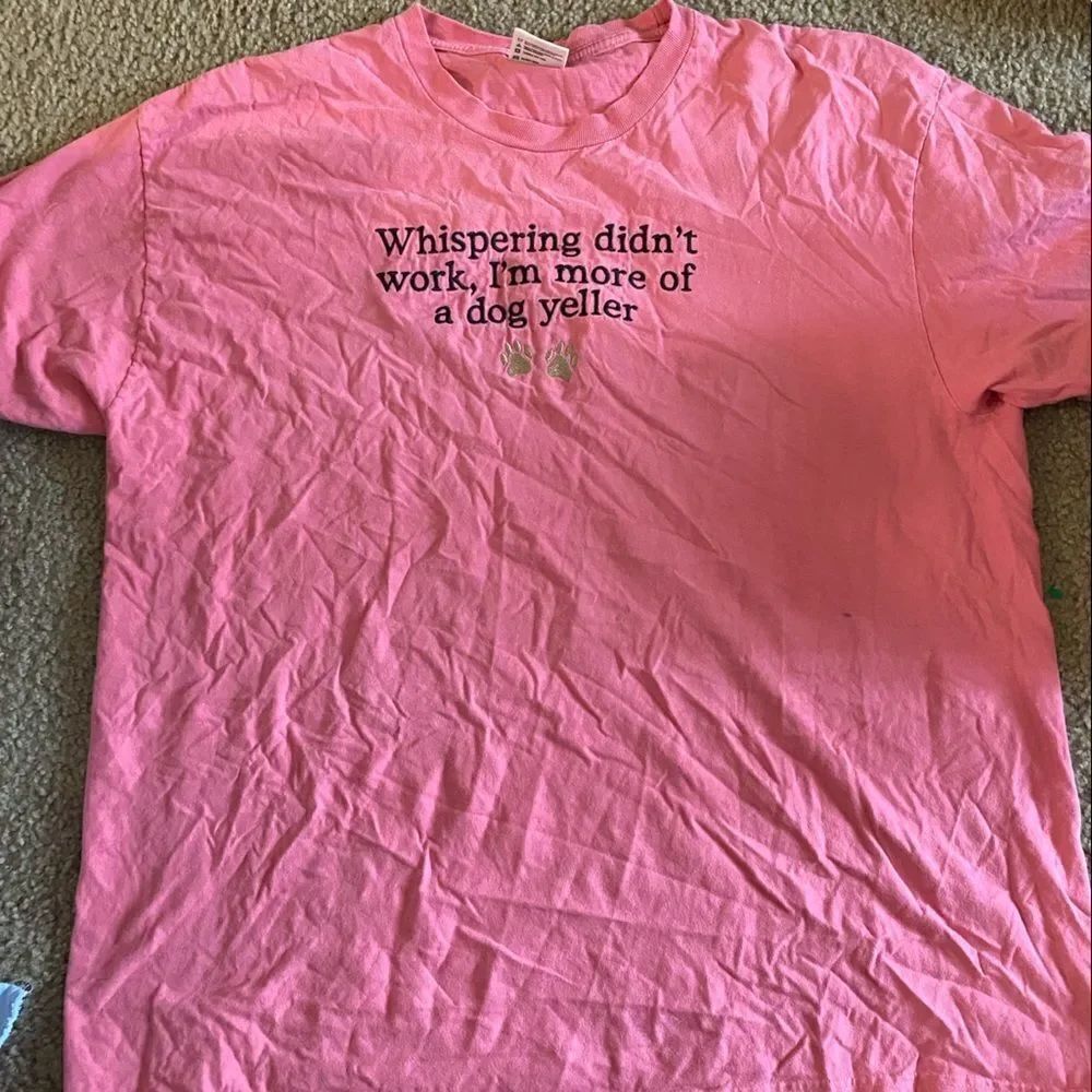 Womens Pink Funny Dog Whisperer Tshirt